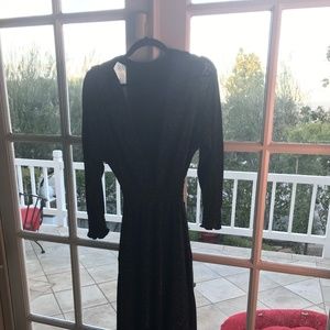 A.L.C. Black Sheer Maxi Dress